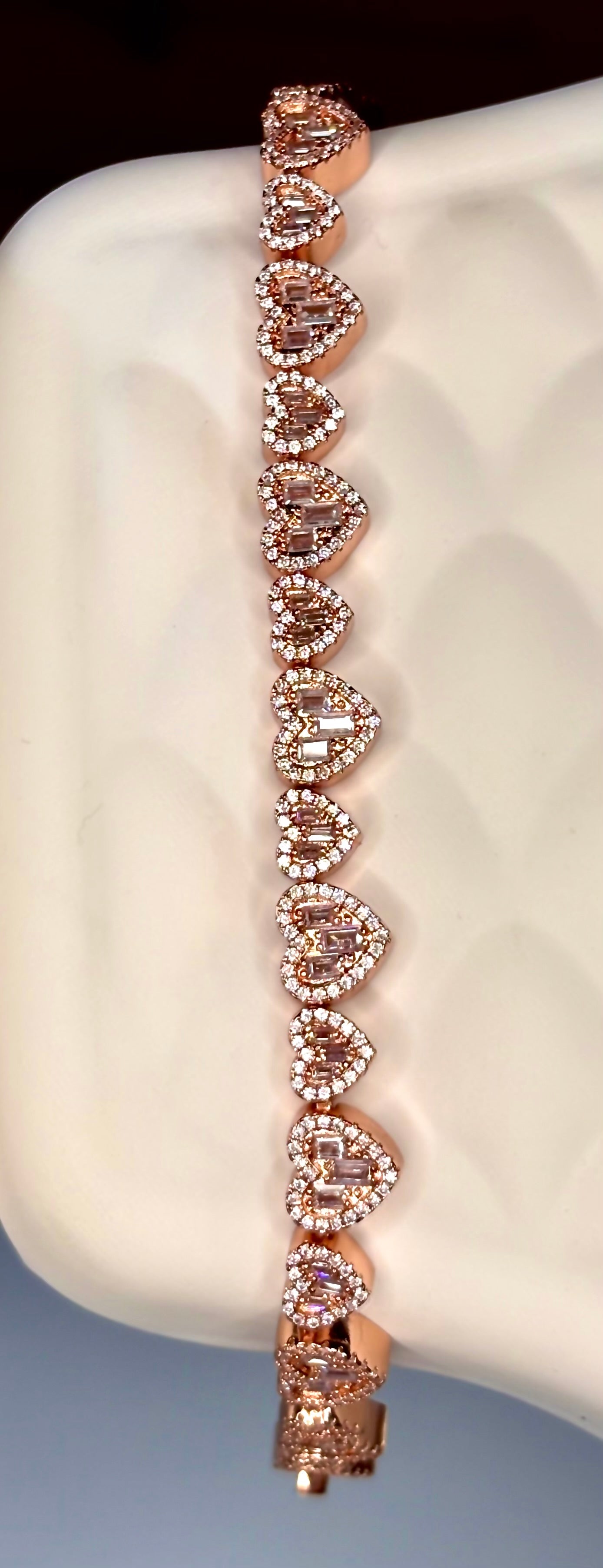 HeartLine Tennis Bracelet