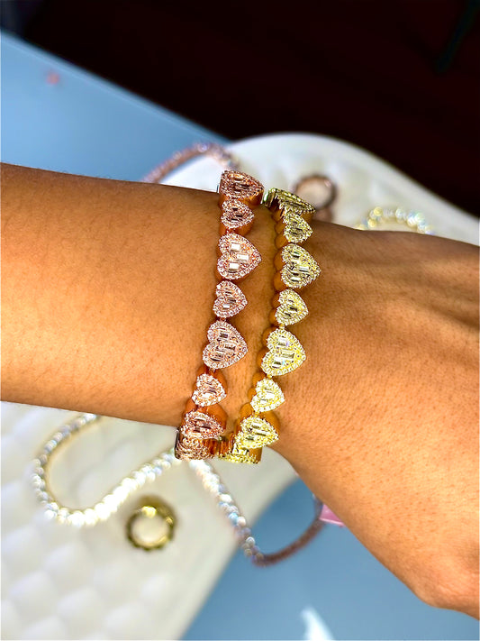 HeartLine Tennis Bracelet